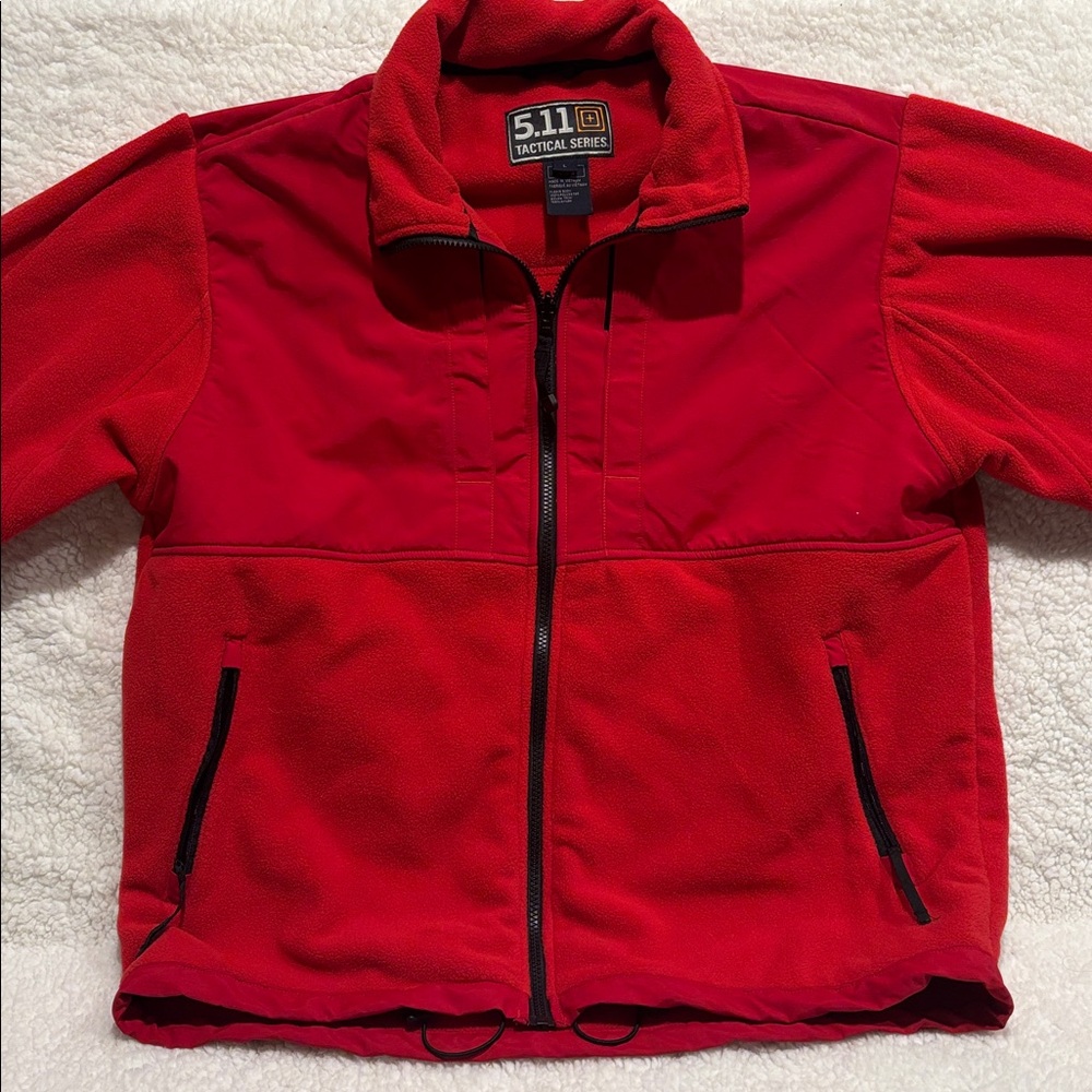 5.11 Tactical Series Men's Red Fleece Jacket